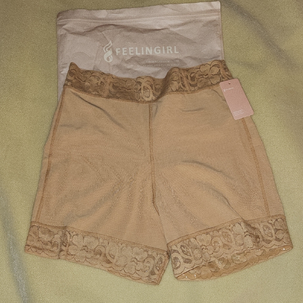 Feelingirl Women's Tan Shapewear Shorts